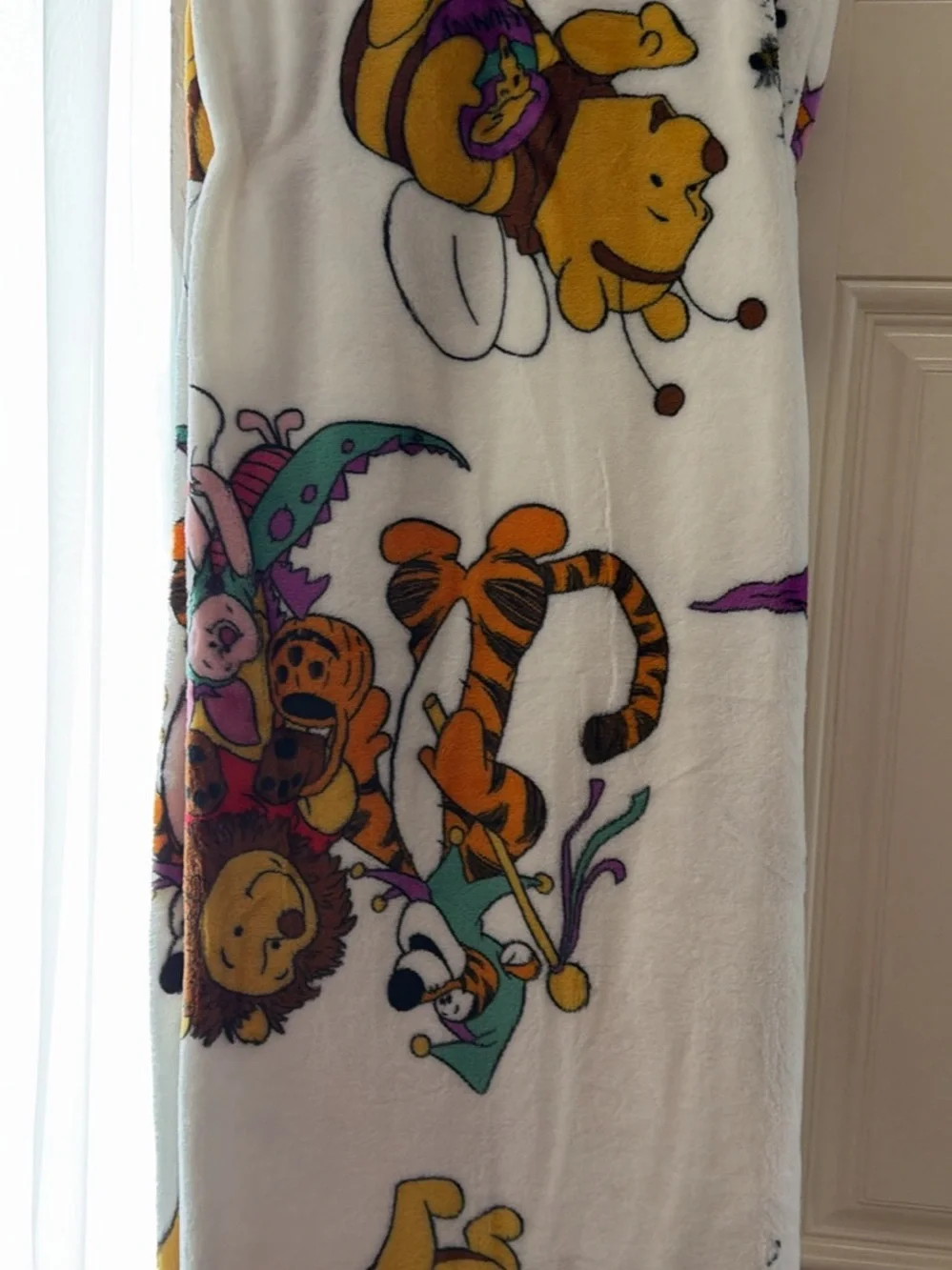 Disney Winnie the Pooh Halloween Plush Throw - Orange & Yellow